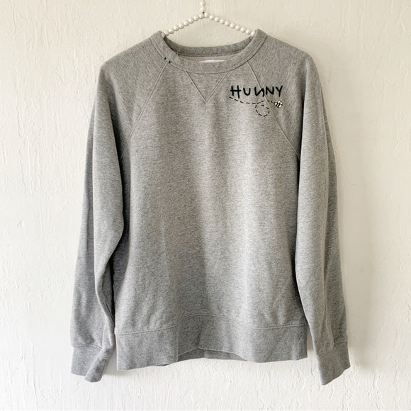 Everlane French Terry Crew Sweatshirt With Bee and “Hunny” Embroidery